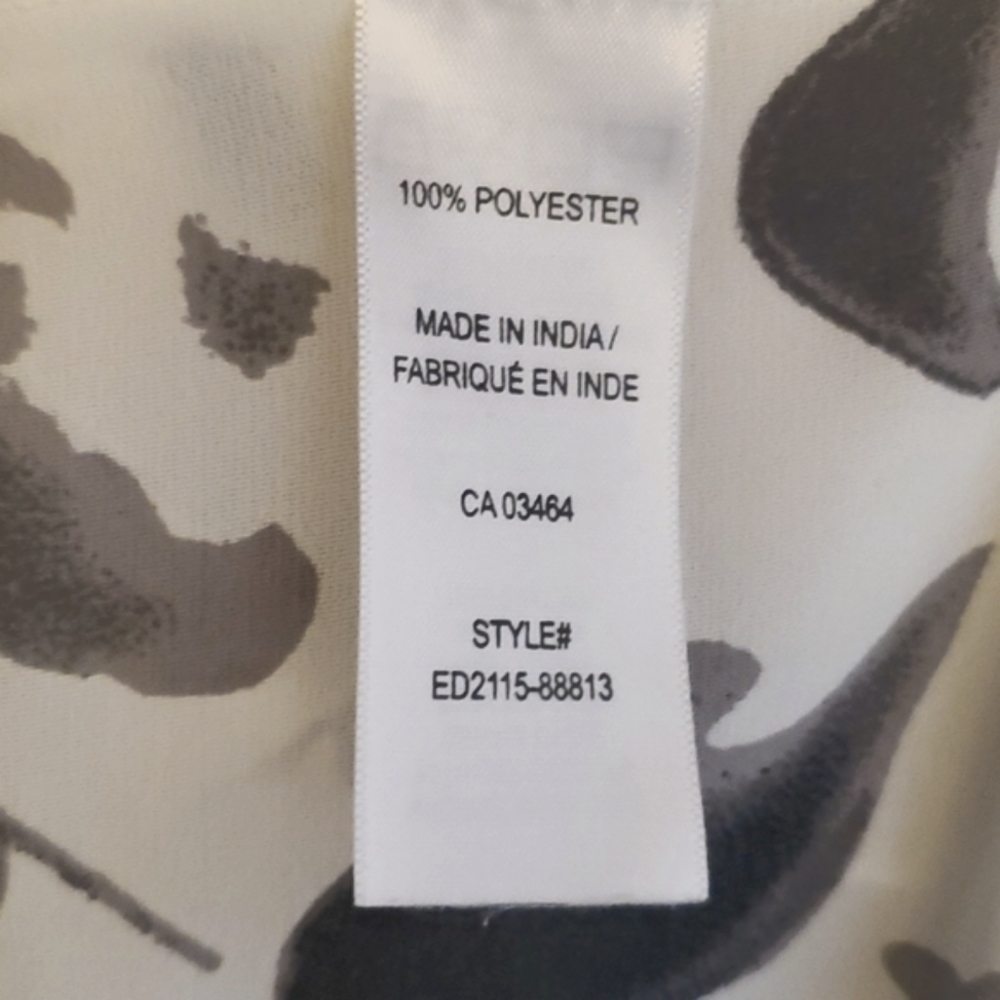 Crossover Front Abstract Floral Blouse - XXL - Picture 9 of 11